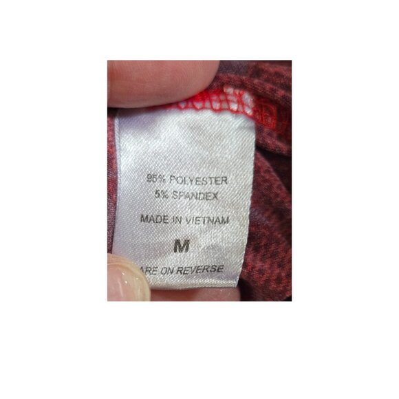 New York & Co Size Medium Dress Long Sleeves Sweater-like Pattern Red Black - Picture 7 of 8